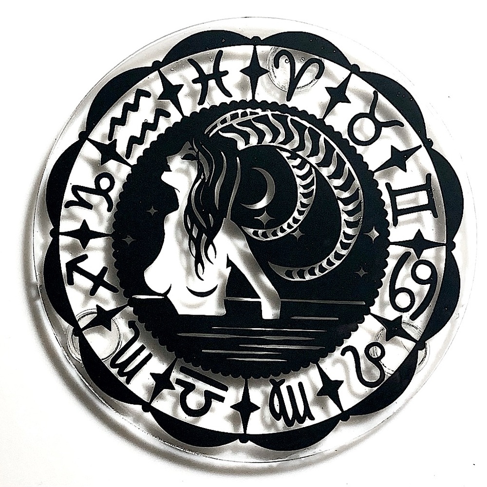 ✨Handmade✨ ♑️ Capricorn Zodiac Coasters Set of 4 - Picture 3 of 8